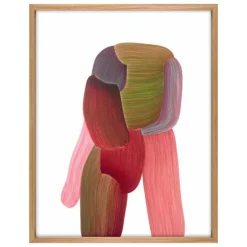 The Wrong Shop Drawing 18 poster with oak frame, 62.2 x 79.1 cm