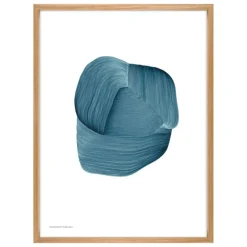 The Wrong Shop Drawing 3 poster with oak frame, 52.5 x 70.3 cm