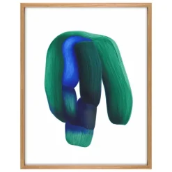 The Wrong Shop Drawing 19 poster with oak frame, 62.2 x 79.1 cm