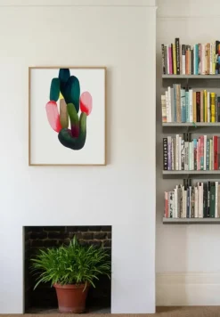 The Wrong Shop Drawing 15 poster with oak frame, 69.5 x 88.5 cm