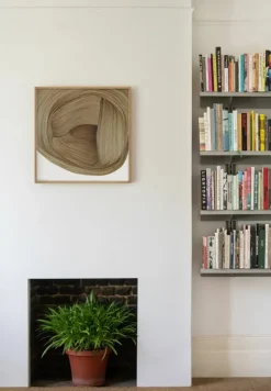 The Wrong Shop Drawing 5 poster with oak frame, 70 x 70 cm