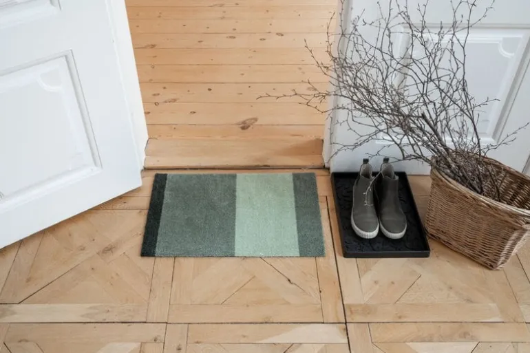 Tica Copenhagen Stripes horizontal rug, 40 x 60 cm, green