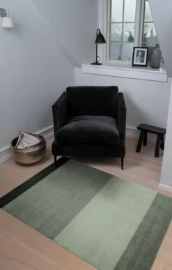 Tica Copenhagen Stripes horizontal rug, 90 x 130 cm, green