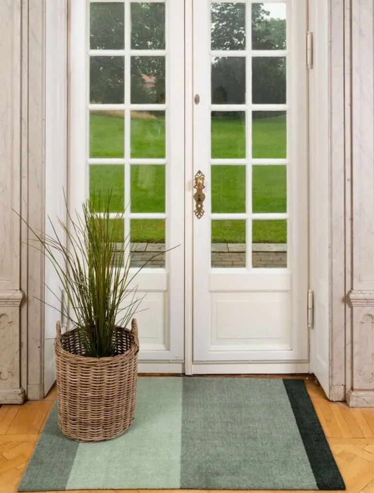 Tica Copenhagen Stripes horizontal rug, 90 x 130 cm, green