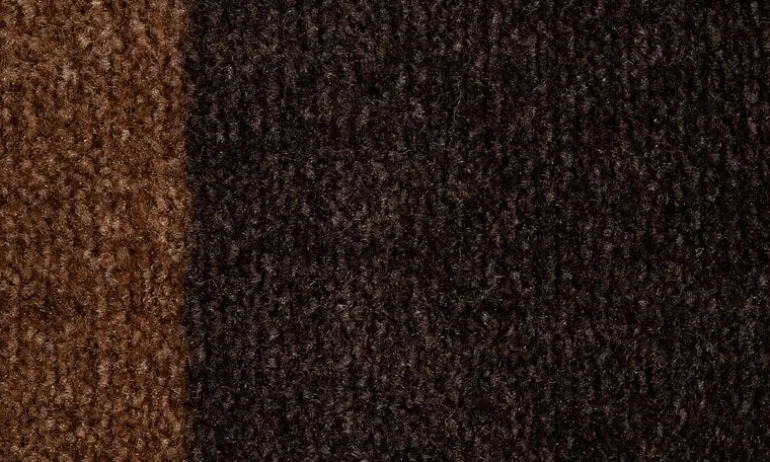 Tica Copenhagen Stripes horizontal rug, 67 x 120 cm, cognac - d.brown - black