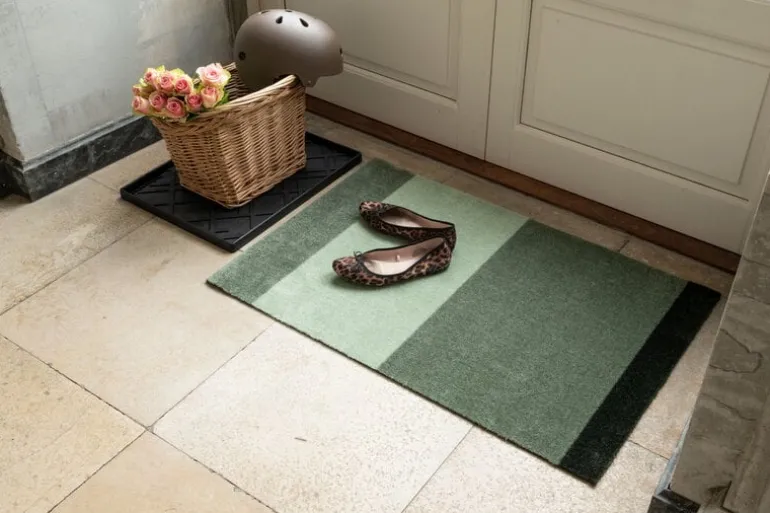 Tica Copenhagen Stripes horizontal rug, 60 x 90 cm, green