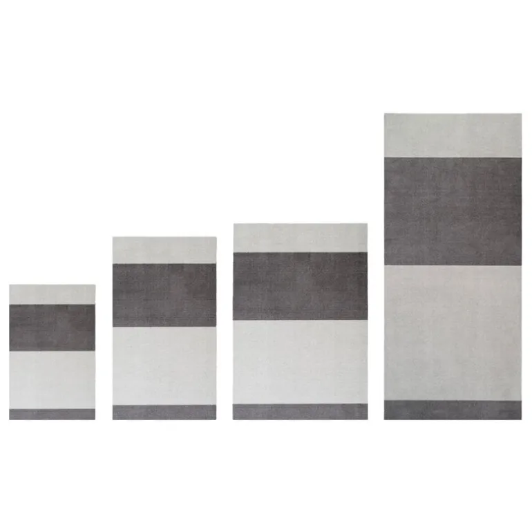 Tica Copenhagen Stripes horizontal floor mat, 60 x 90 cm, grey