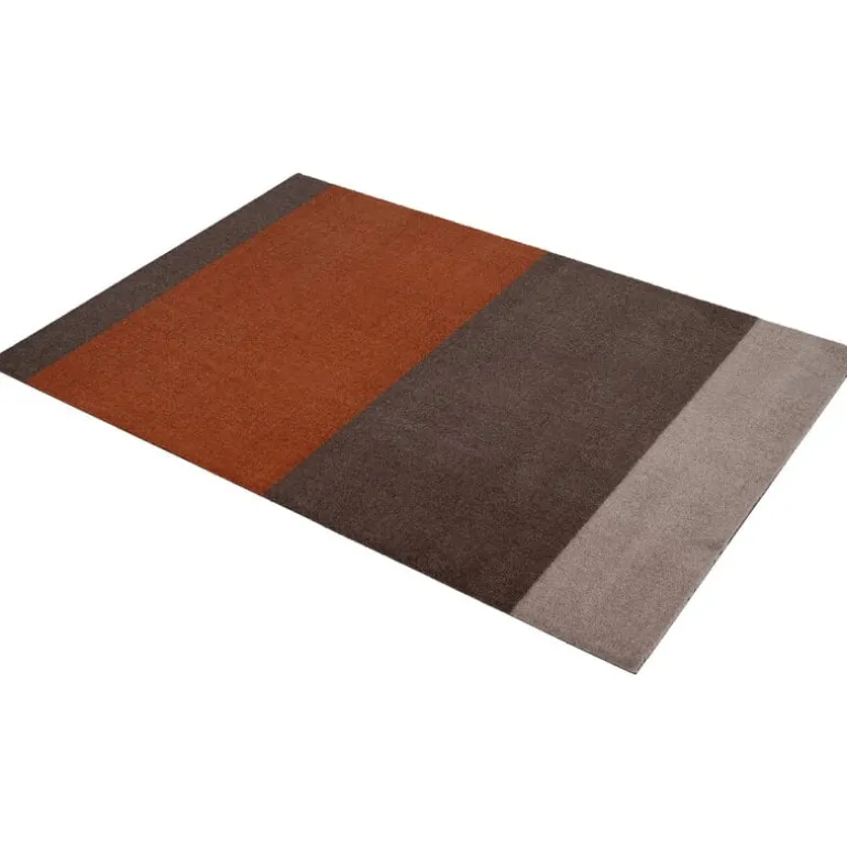 Tica Copenhagen Stripes horizontal rug, 90 x 130 cm, brown - terracotta