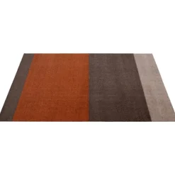 Tica Copenhagen Stripes horizontal rug, 90 x 130 cm, brown - terracotta