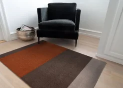 Tica Copenhagen Stripes horizontal rug, 90 x 130 cm, brown - terracotta