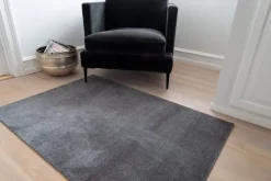Tica Copenhagen Uni color rug, 90 x 130 cm, steel grey