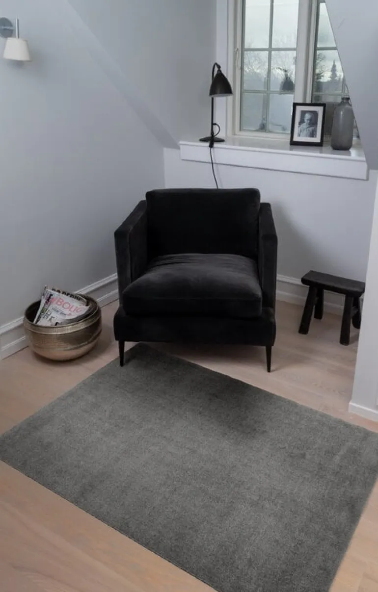 Tica Copenhagen Uni color rug, 90 x 130 cm, steel grey