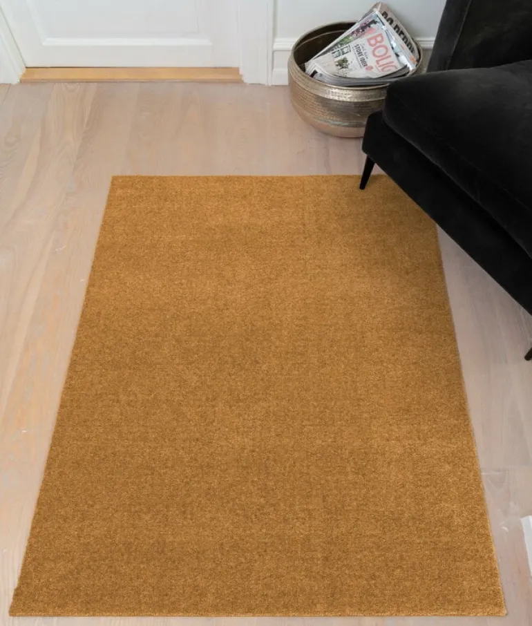 Tica Copenhagen Uni color rug, 90 x 130 cm, muted yellow
