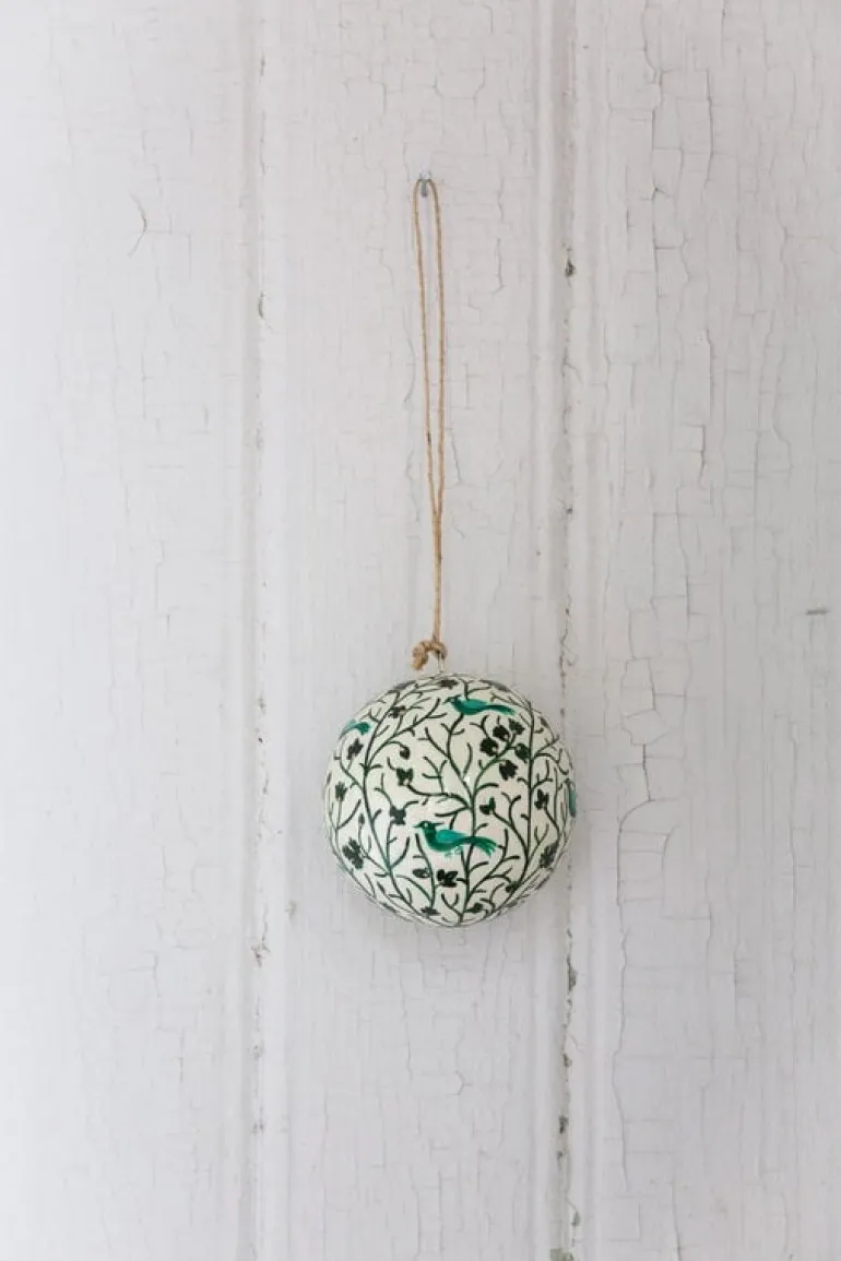 Tikau Birds bauble, green