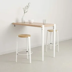 TIPTOE Bar table leg 110 cm, 1 piece, cloudy white