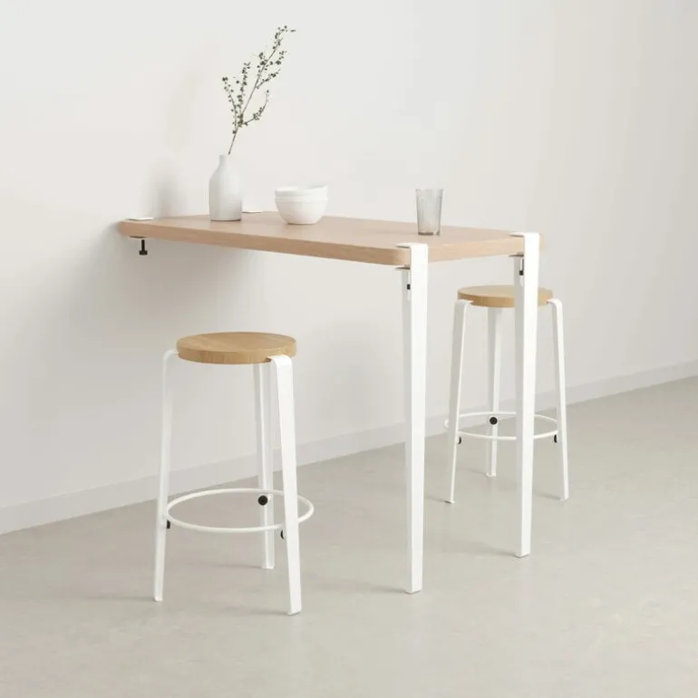 TIPTOE Bar table leg 110 cm, 1 piece, cloudy white