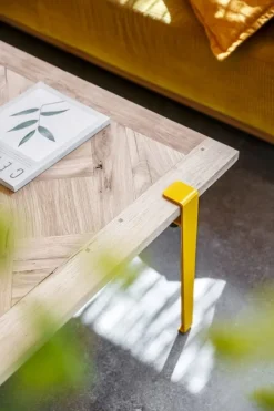 TIPTOE Coffee table and bench leg 43 cm, 1 piece, sunflower yellow