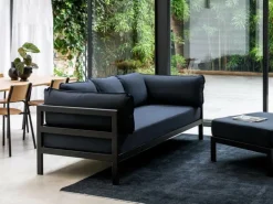 TIPTOE Easy ottoman, graphite black - slate grey