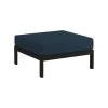 TIPTOE Easy ottoman, graphite black - midnight blue