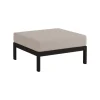 TIPTOE Easy ottoman, graphite black - sand beige