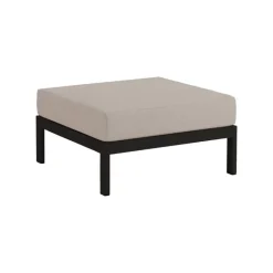TIPTOE Easy ottoman, graphite black - sand beige