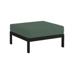 TIPTOE Easy ottoman, graphite black - forest green