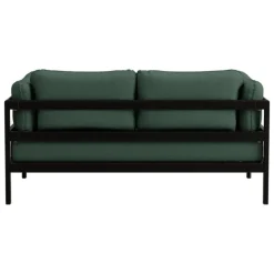 TIPTOE Easy 2-seater sofa, graphite black - forest green