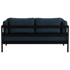 TIPTOE Easy 2-seater sofa, graphite black - midnight blue