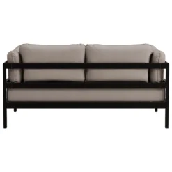 TIPTOE Easy 2-seater sofa, graphite black - sand beige