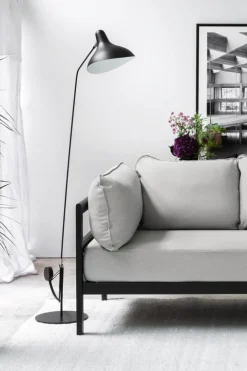 TIPTOE Easy 3-seater sofa, graphite black - heather grey