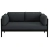 TIPTOE Easy 2-seater sofa, graphite black - slate grey