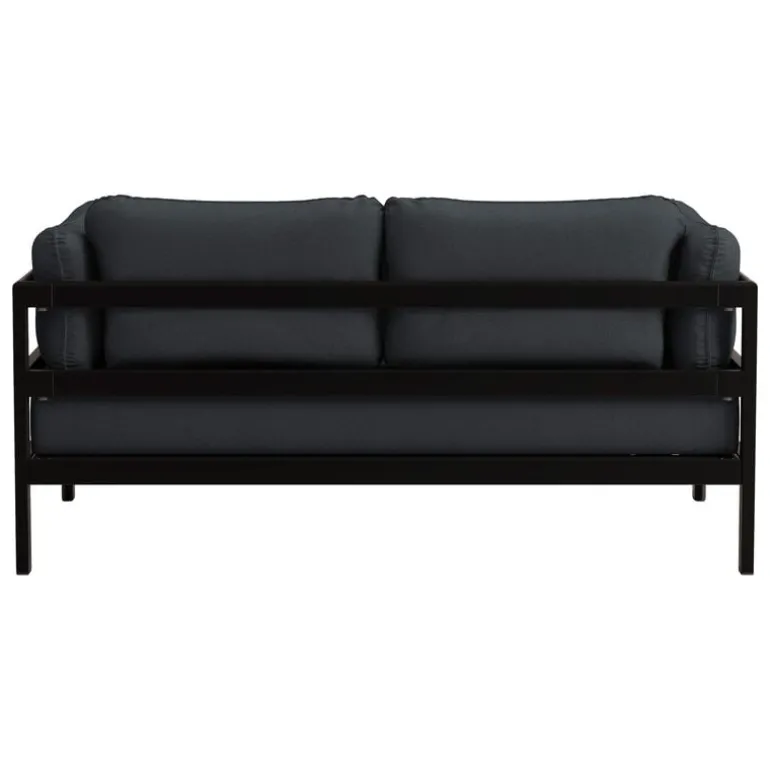 TIPTOE Easy 2-seater sofa, graphite black - slate grey