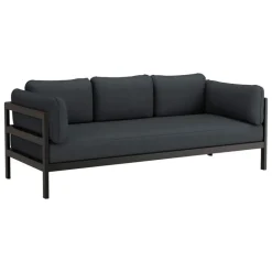 TIPTOE Easy 3-seater sofa, graphite black - slate grey