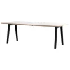 TIPTOE New Modern table 220 x 95 cm, white laminate - graphite black