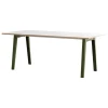 TIPTOE New Modern table 190 x 95 cm, white laminate - rosemary green