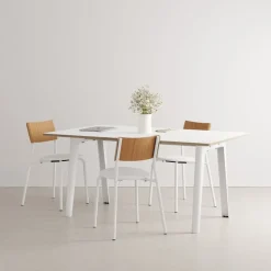 TIPTOE New Modern table 160 x 95 cm, white laminate - cloudy white