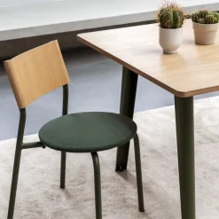TIPTOE New Modern table 160 x 95 cm, oak - rosemary green