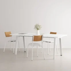 TIPTOE New Modern table 190 x 95 cm, white laminate - cloudy white