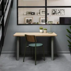 TIPTOE New Modern table 160 x 95 cm, oak - eucalyptus grey