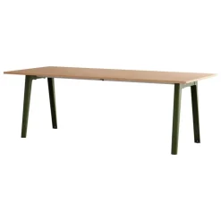 TIPTOE New Modern table 220 x 95 cm, oak - rosemary green