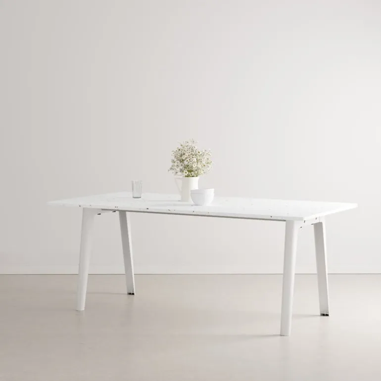 TIPTOE New Modern table 190 x 95 cm, recycled plastic - cloudy white