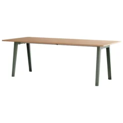 TIPTOE New Modern table 220 x 95 cm, oak - eucalyptus grey