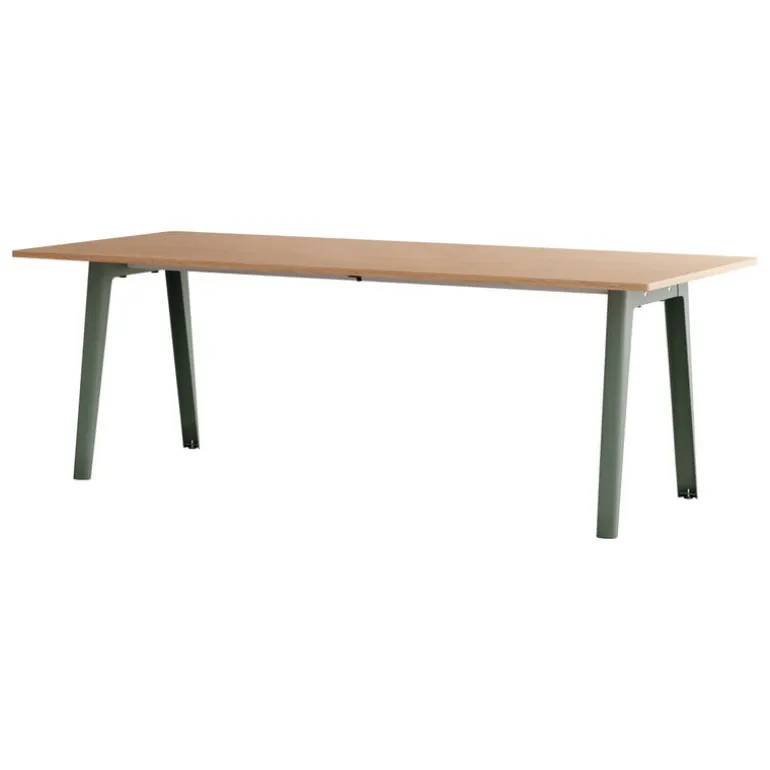 TIPTOE New Modern table 220 x 95 cm, oak - eucalyptus grey