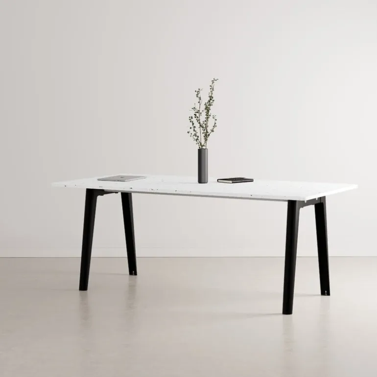 TIPTOE New Modern table 190 x 95 cm, white laminate - graphite black