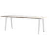 TIPTOE New Modern table 220 x 95 cm, white laminate - cloudy white