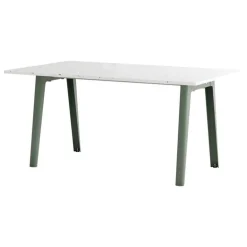 TIPTOE New Modern table 160 x 95 cm, recycled plastic - eucalyptus grey