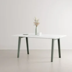 TIPTOE New Modern table 160 x 95 cm, recycled plastic - eucalyptus grey