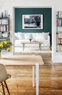 TIPTOE Table and desk leg 75 cm, 1 piece, dark steel