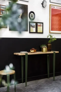 TIPTOE Table and desk leg 75 cm, 1 piece, rosemary green