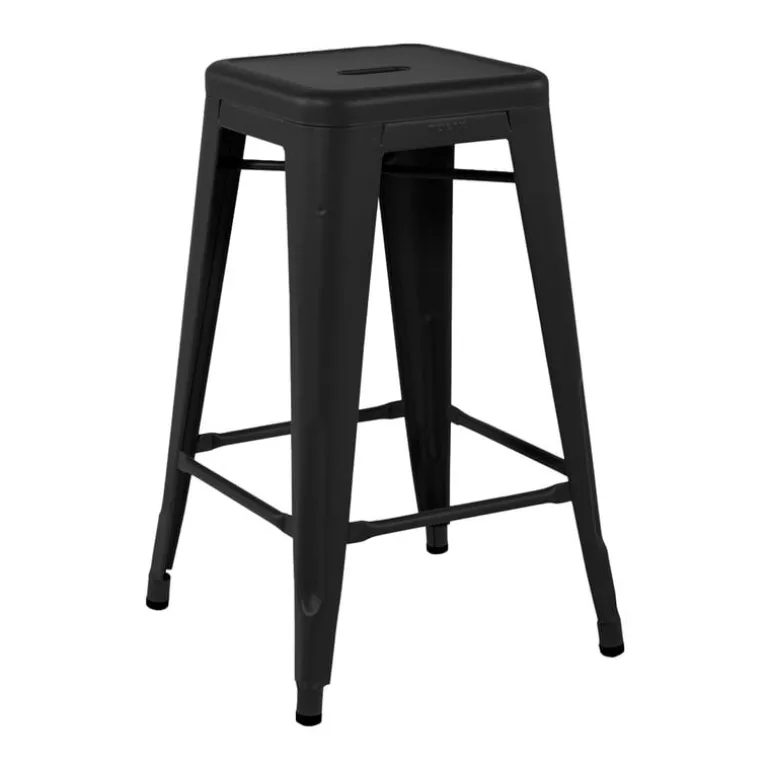 Tolix Bar stool H65, matte black